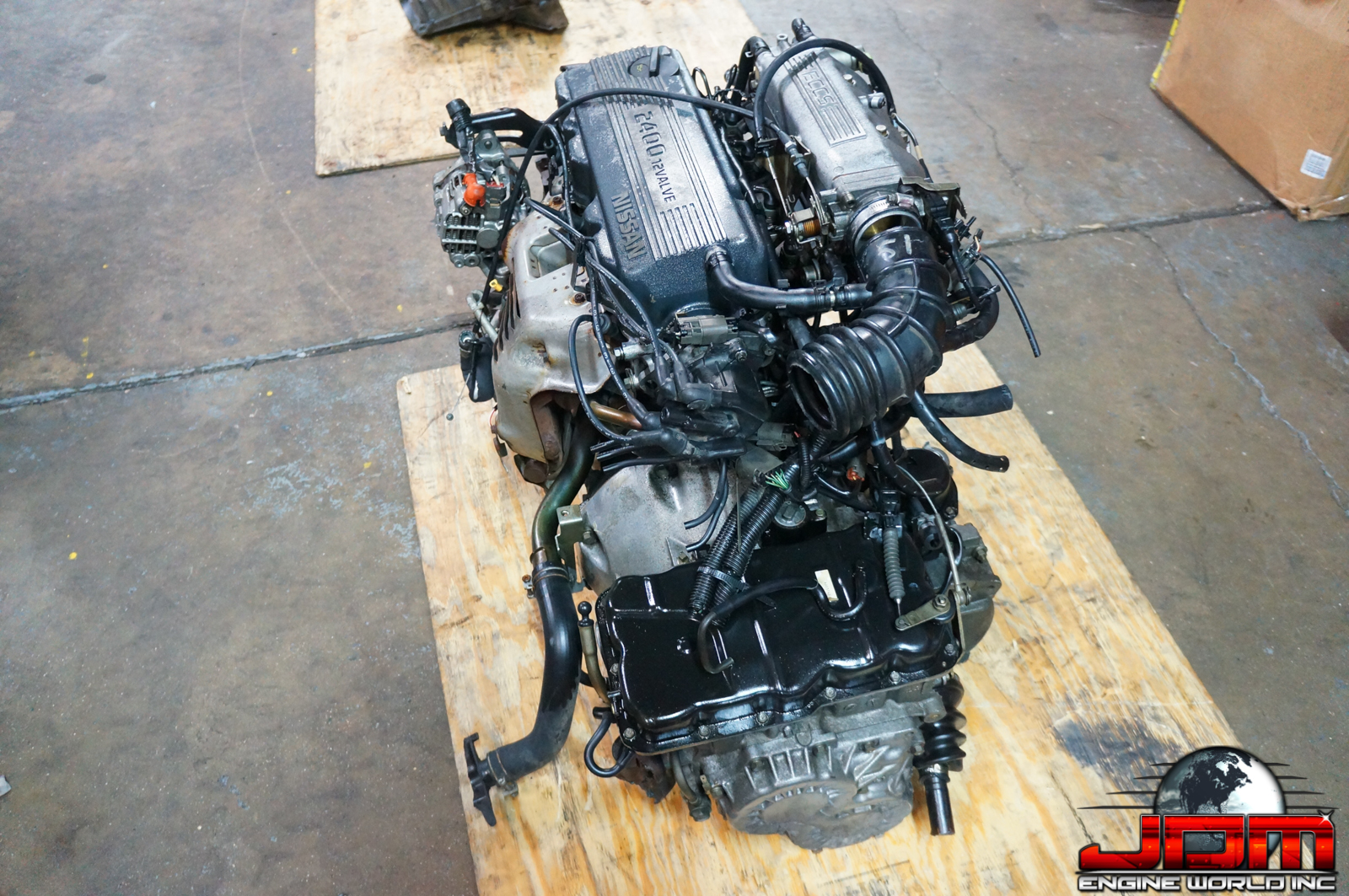 89-92 NISSAN STANZA KA24E ENGINE WITH AUTOMATIC TRANSMISSION U12 2.4L SOHC JDM KA24E