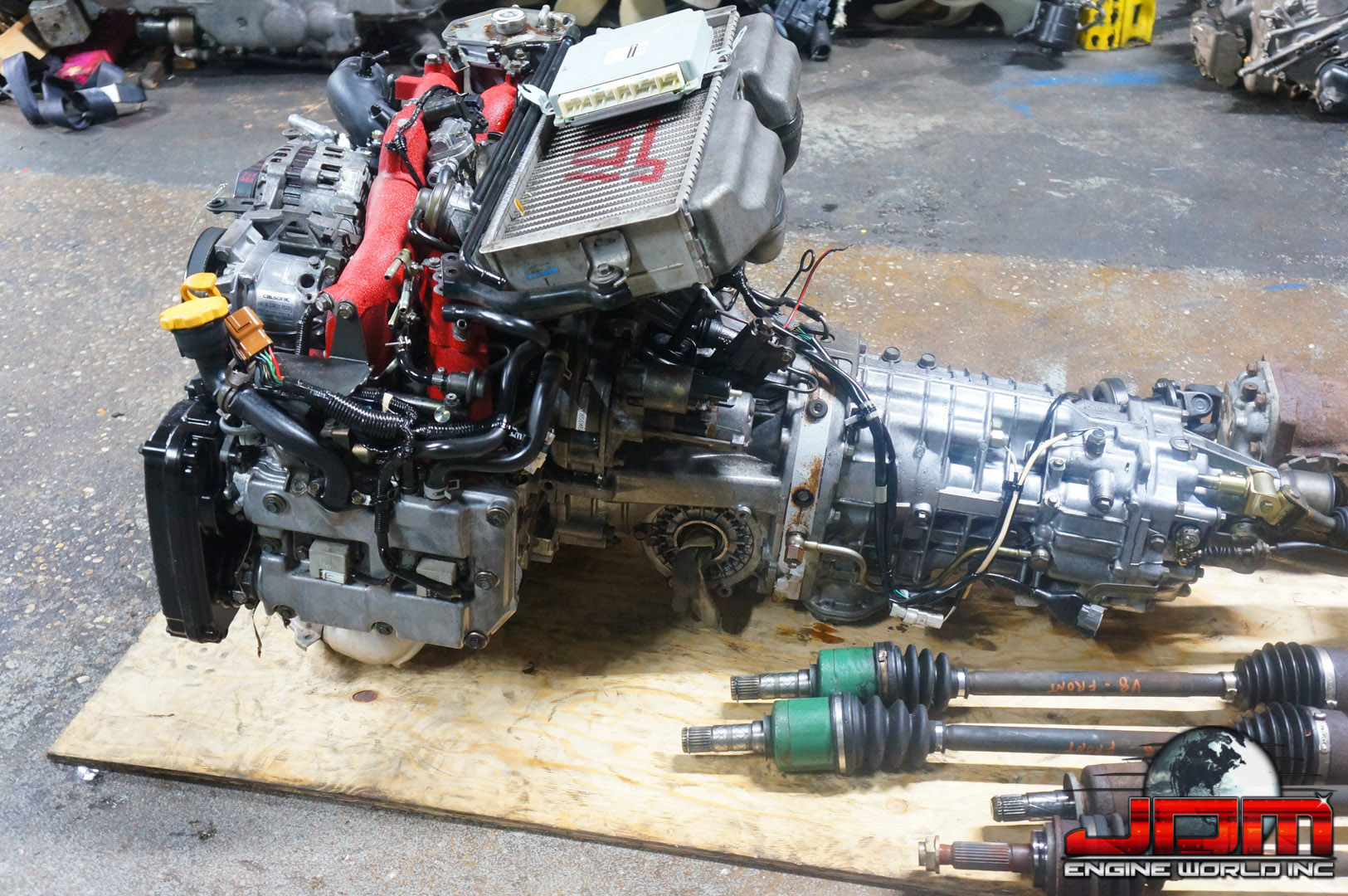 JDM SUBARU IMPREZA WRX STI 2.0L V8 TURBO ENGINE 6-SPEED MANUAL AWD TRANSMISSION