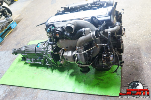 JDM TOYOTA 1JZGTE VVTI 2.5L TURBO ENGINE FRONT SUMP 1JZ MOTOR TRANS WIRING ECU